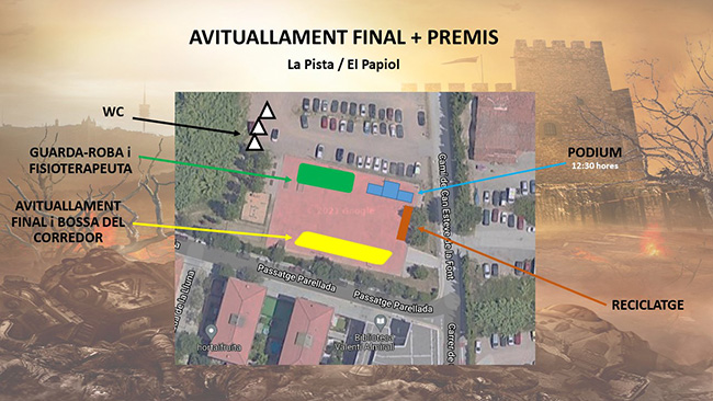 mapa premis trail mitja del castell 2021