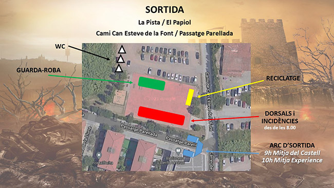 mapa sortida trail mitja del castell 2021